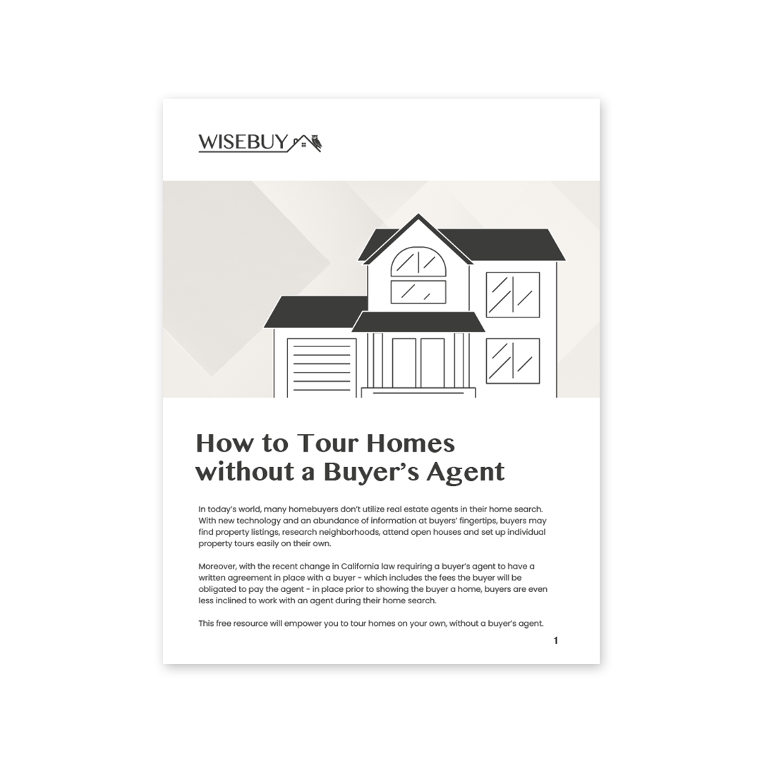 A brochure about how to tour homes without a buyer 's agent.