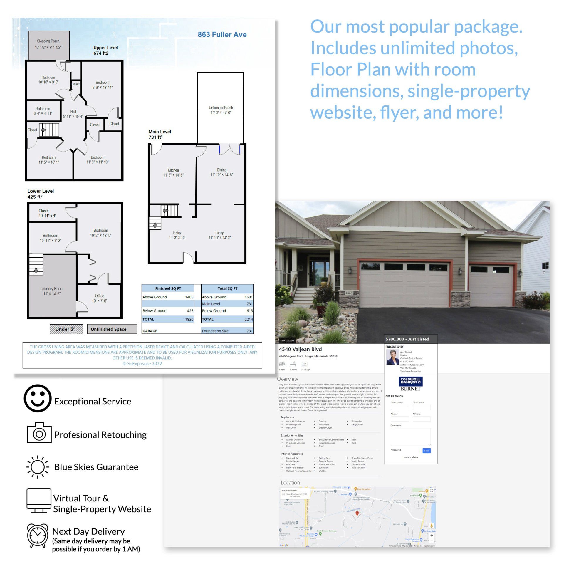 Photo and Floor Plan Packages