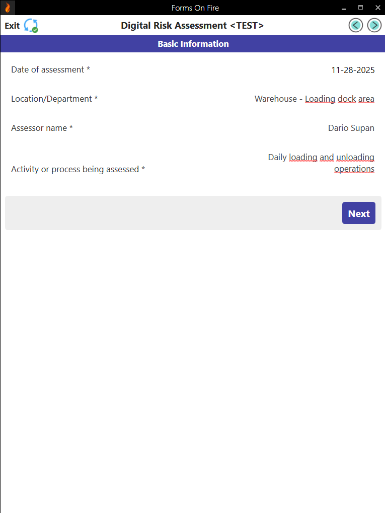 FOF digital risk assessment form 1.