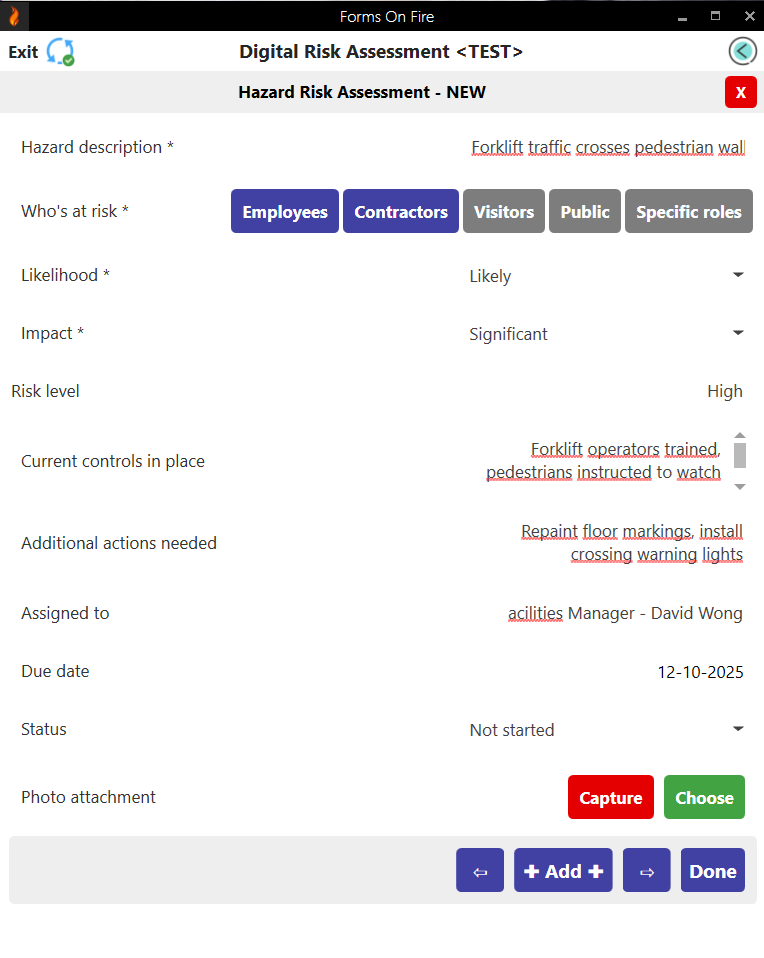 FOF digital risk assessment form 2.