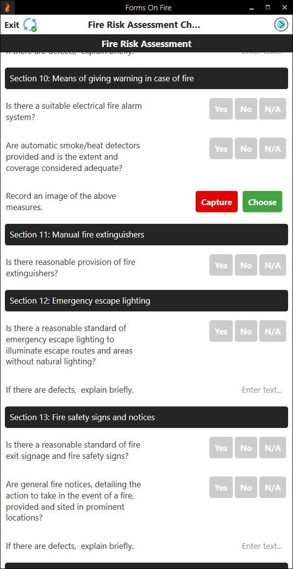 Fire risk assessment template part 4.