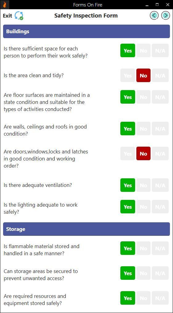 Safety inspection checklist part 1.