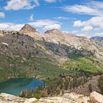 Lamoille Lake surrounded by the beautiful Ruby Mountains