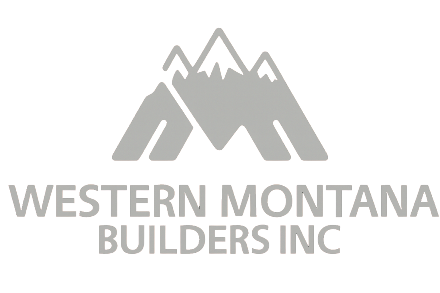 Logo of Western Montana Builders Inc, featuring stylized gray mountains.