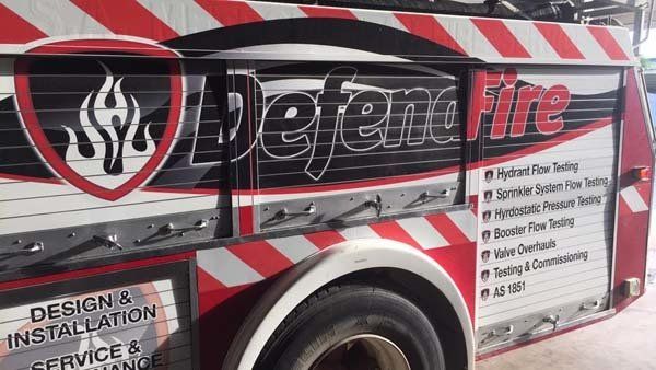 defend fire truck