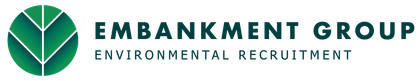 The logo for embankment group environmental recruitment