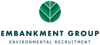 The logo for embankment group environmental recruitment