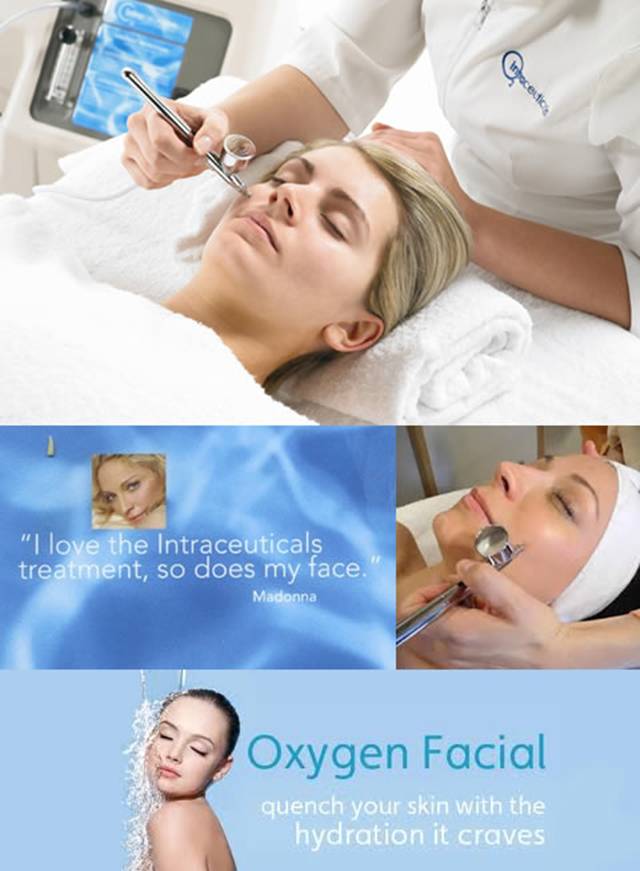 Oxygen facial treatment