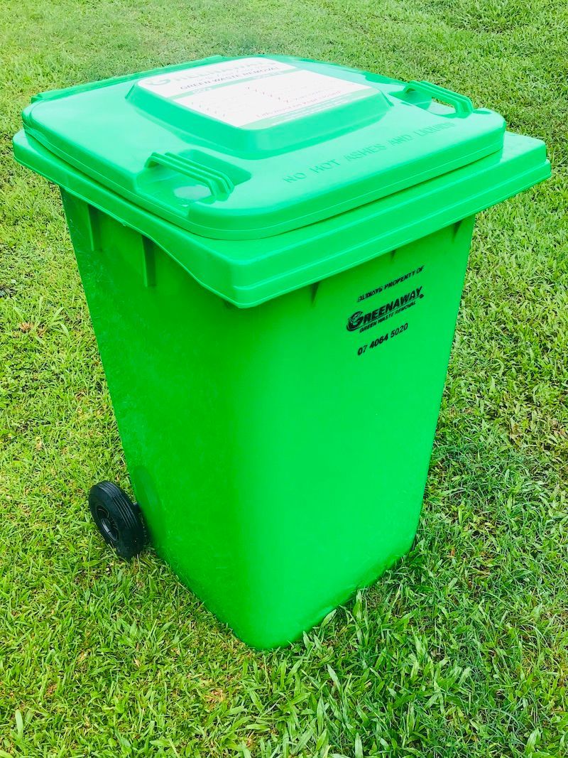 Recycling Bin with Green Waste — Greenaway Green Waste Removal in O'Briens Hill, QLD