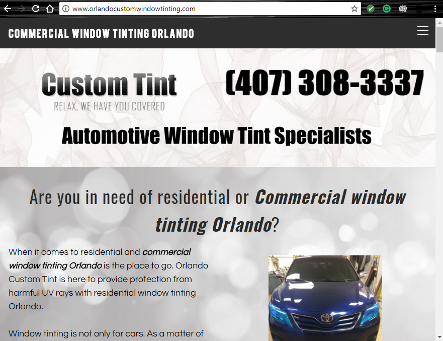 Commercial window tinting orlando website