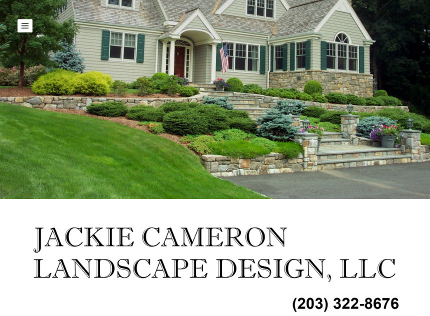 jackie cameron landscape design website