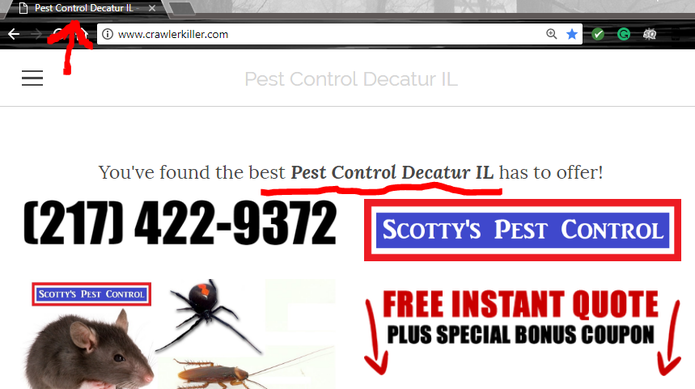 Scotty's Pest Control Website