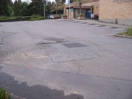 Asphalt Repair Before - Asphalt Paving in Lynnwood, Washington