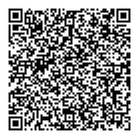 QR code, black and white matrix, contains encoded data.