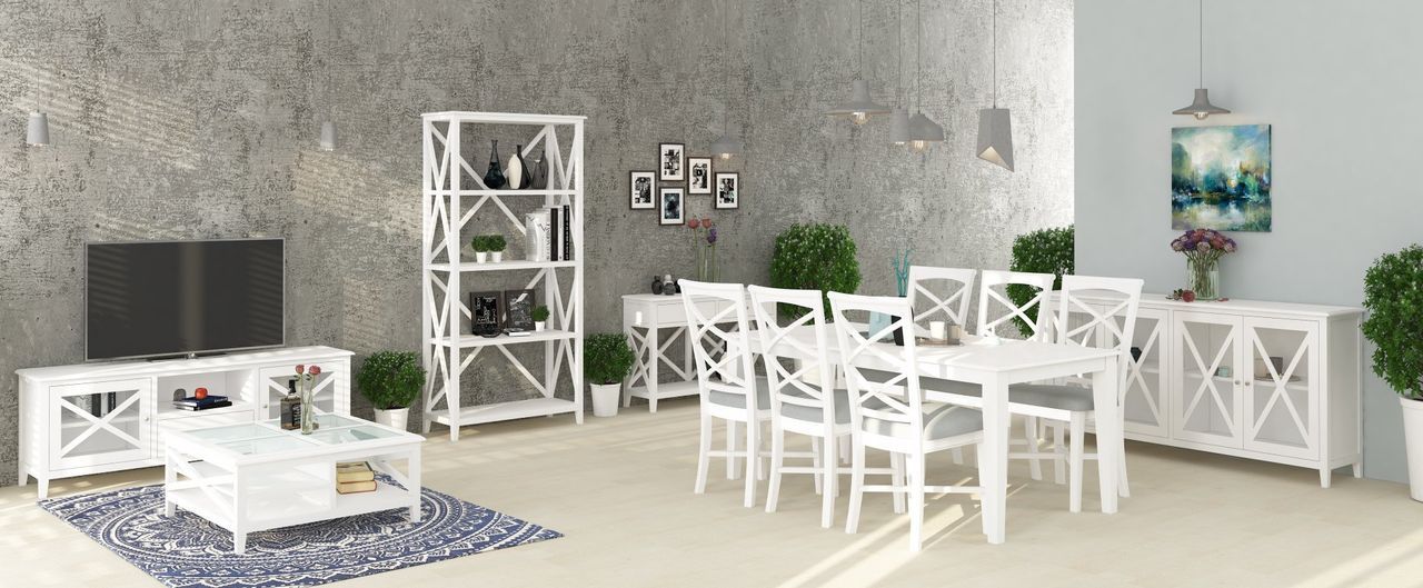White Dining Table and Chairs — Gold Coast, QLD — Furniture N More