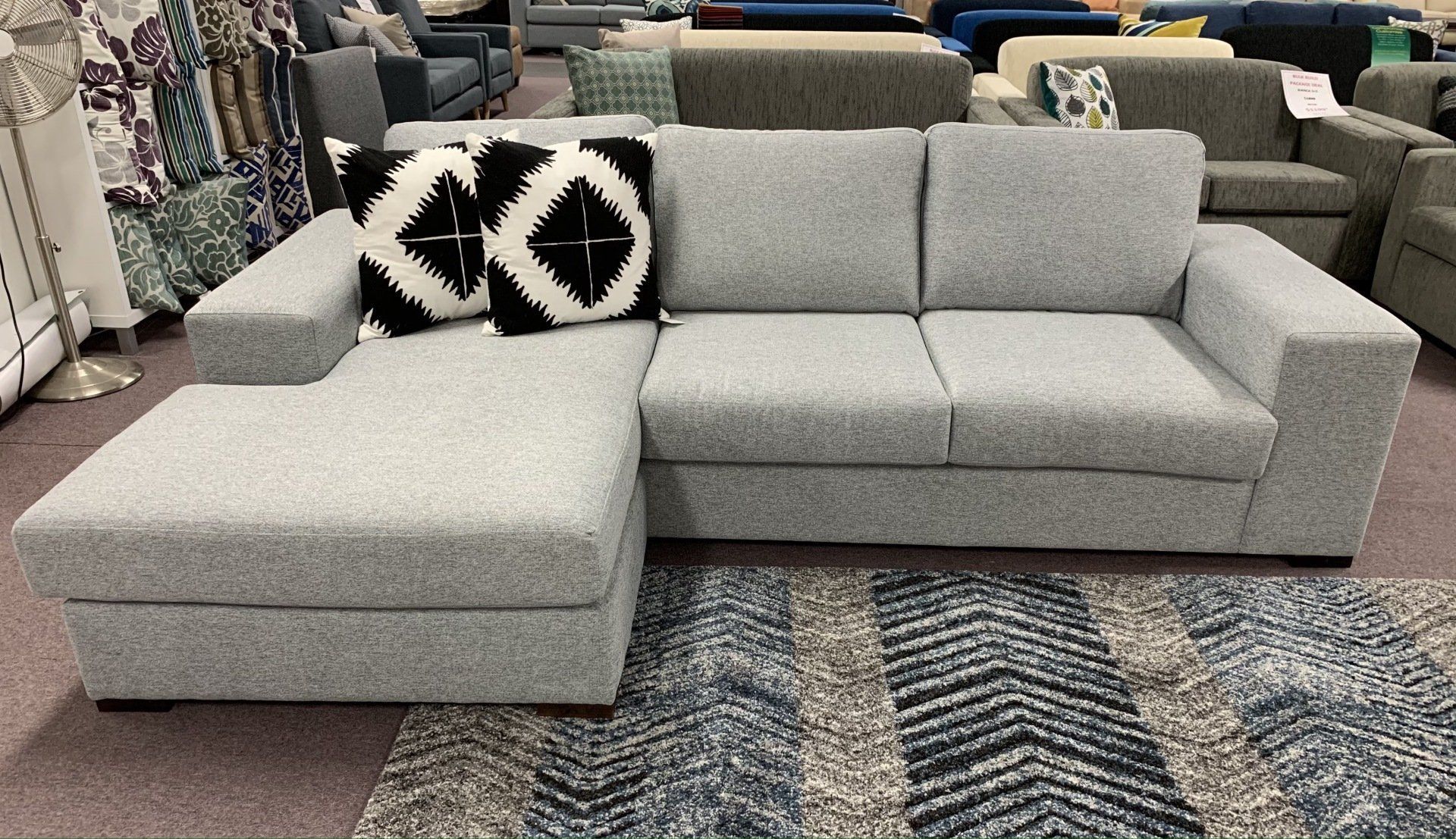 Parklane Modular Lounge with Glass Table — Gold Coast, QLD — Furniture N More