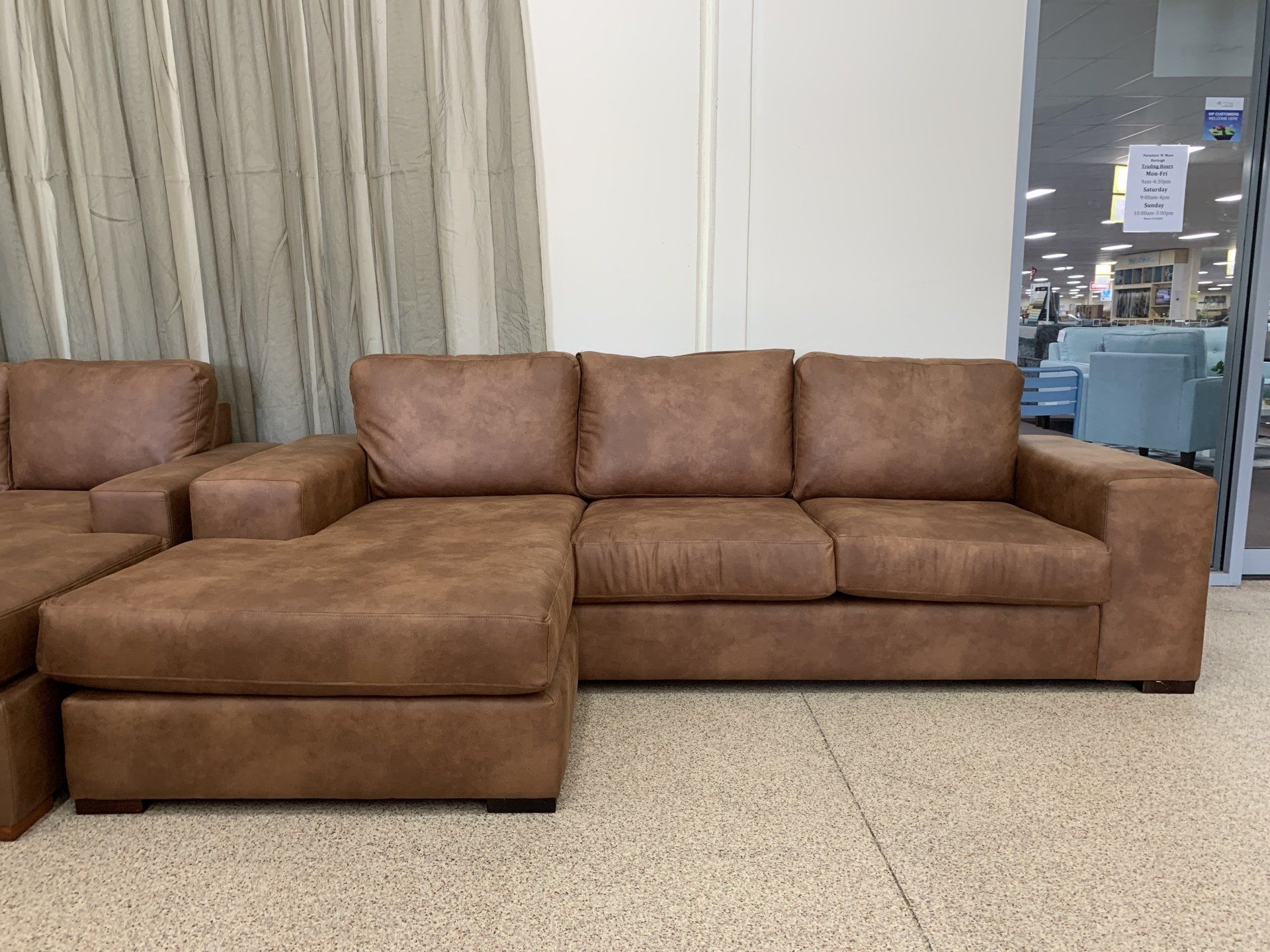 Brown Elegant Modular Lounge — Gold Coast, QLD — Furniture N More