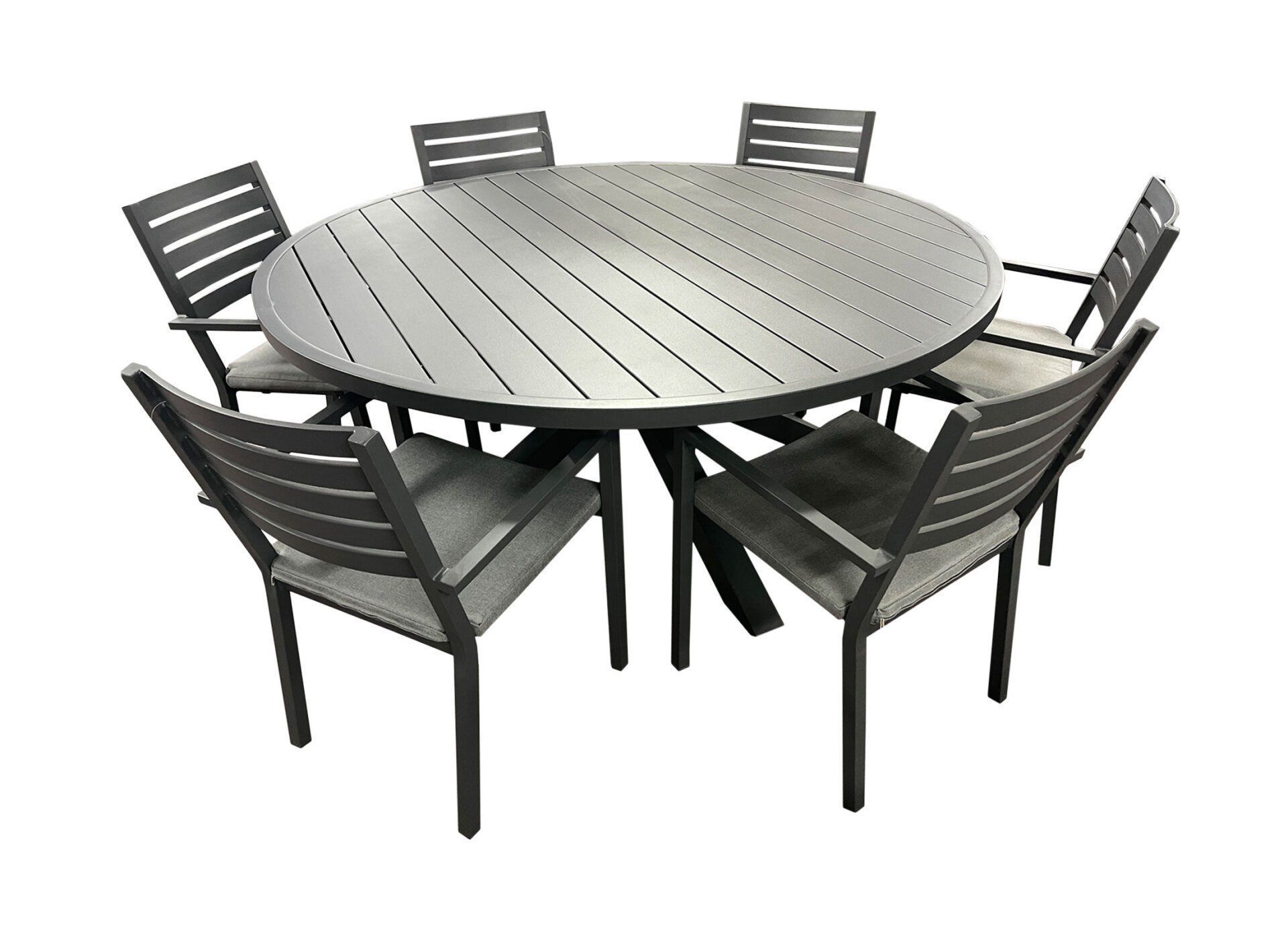 Black Round Table and Chairs — Gold Coast, QLD — Furniture N More