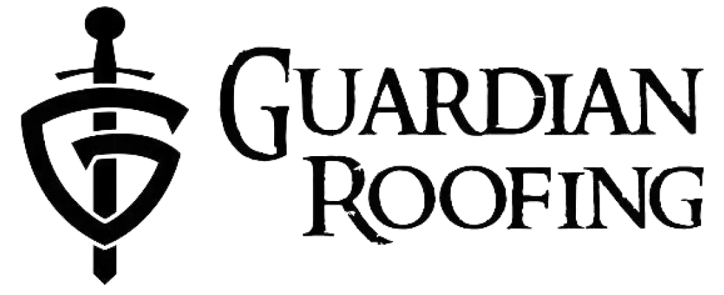 Guardian Roofing logo: A sword pierces a shield-shaped