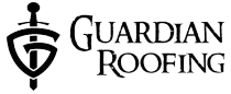 Guardian Roofing logo: A sword pierces a shield-shaped 