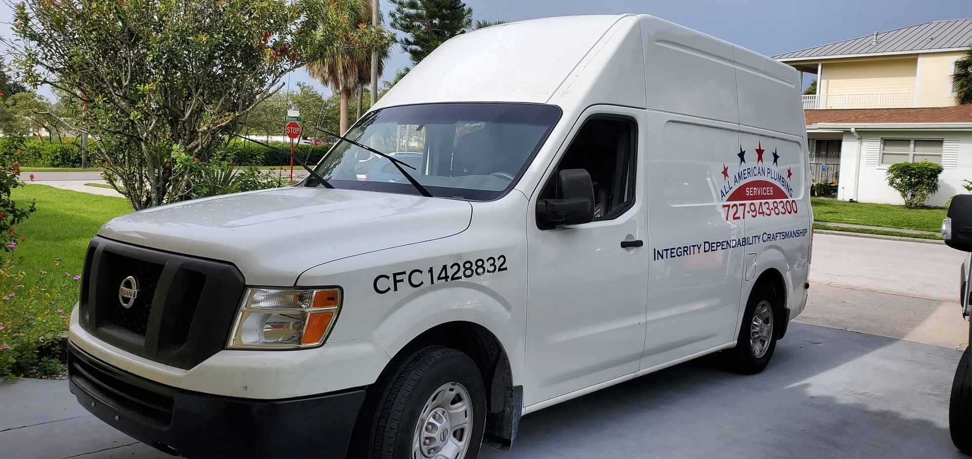 Windshield replacement on fleet van in Tarpon Springs, FL