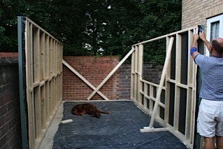 The building and completion of the dog parlour 4