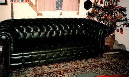 button fitted leather sofa upholstery