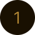 Number 1 in gold color inside of a dark brown circle.