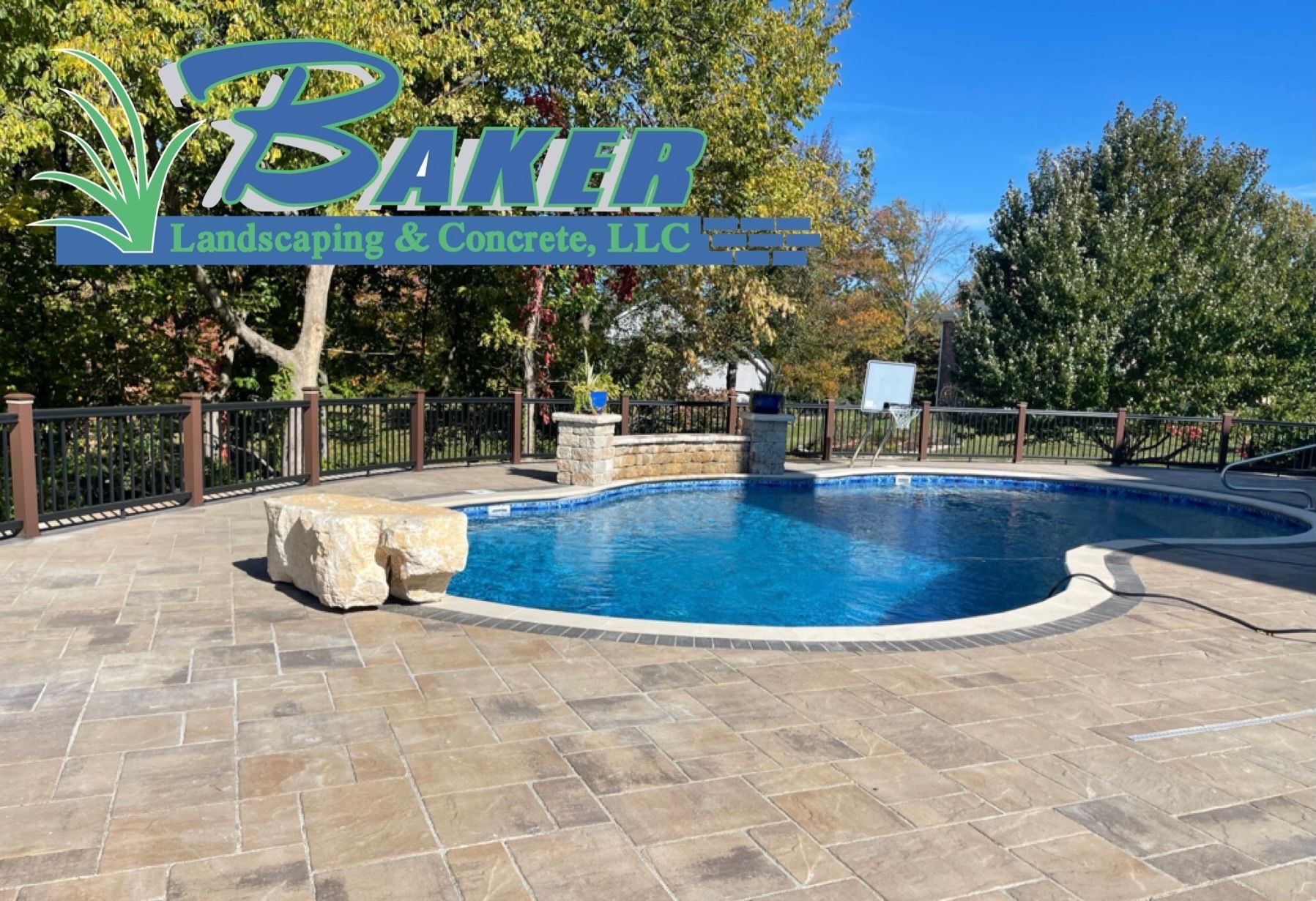 Pool Deck Design - St. Louis, MO - Baker Landscaping & Concrete, LLC
