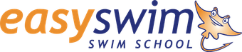 Logo for EasySwim Swim School: Orange text 