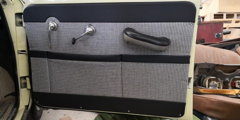 Tappezzeria in tessuto auto d'epoca