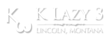 A logo for k lazy 3 lincoln, montana