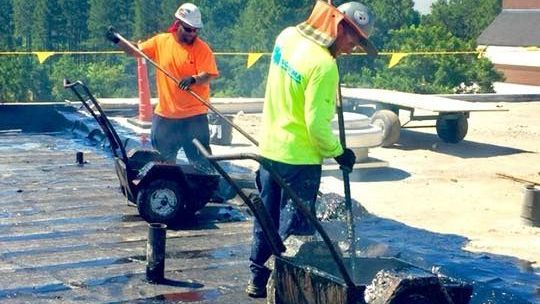 Roofer Workers — Conway, SC — Coastal Commercial Roofing