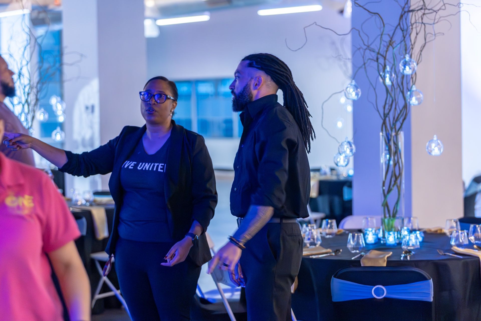 Joseph coordinating with another event planning company to tag team a fundraising gala