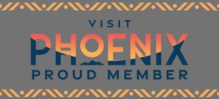 A sign that says visit phoenix proud member on it