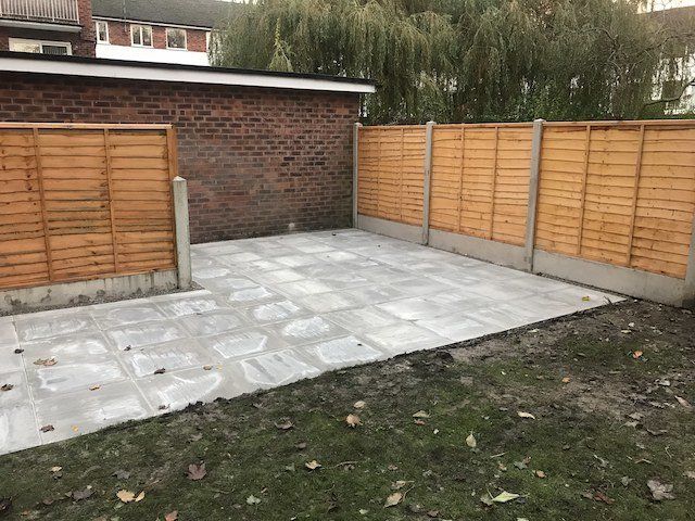 Old gravel driveway before.