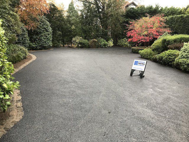 A Cheshire Paving Company tarmac driveway in Wilmslow, Cheshire
