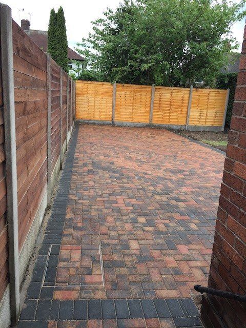 New patio, Nantwich, Cheshire