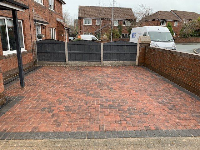 New block paved driveway Connahs Quay by Cheshire Paving Company