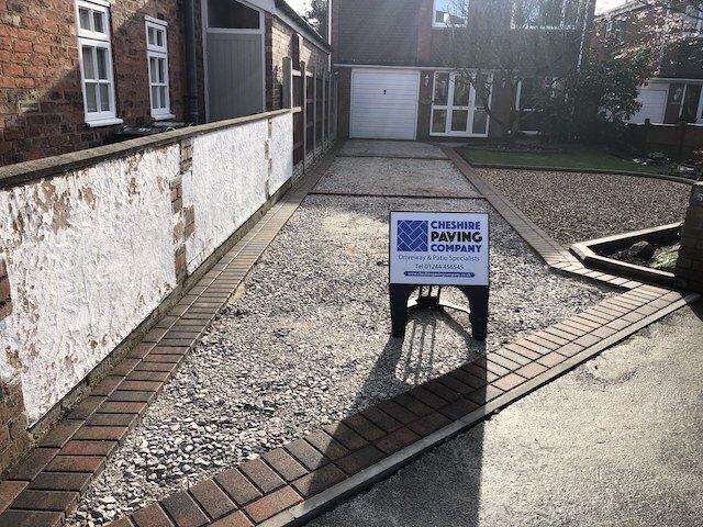 New driveway installtion by Cheshire Paving Company in Great Broughton, Chester