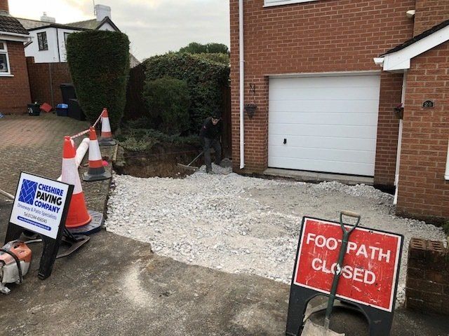 Cheshire Paving Company new block paving driveway