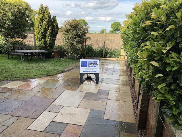 Natural Stone Patio by Cheshire Paving Company
