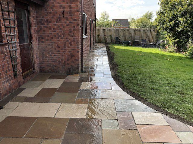 Natural Stone Patio by Cheshire Paving Company