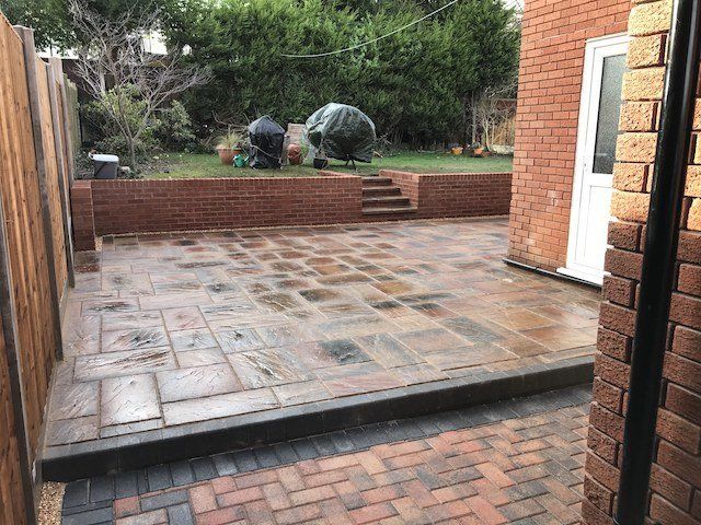 New wall by Cheshire Paving Company