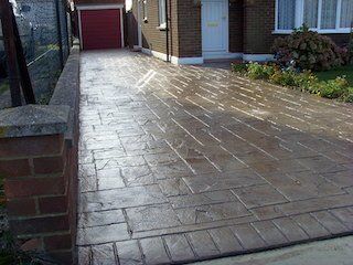 Pattern concrete driveways by CheshirePaving Company