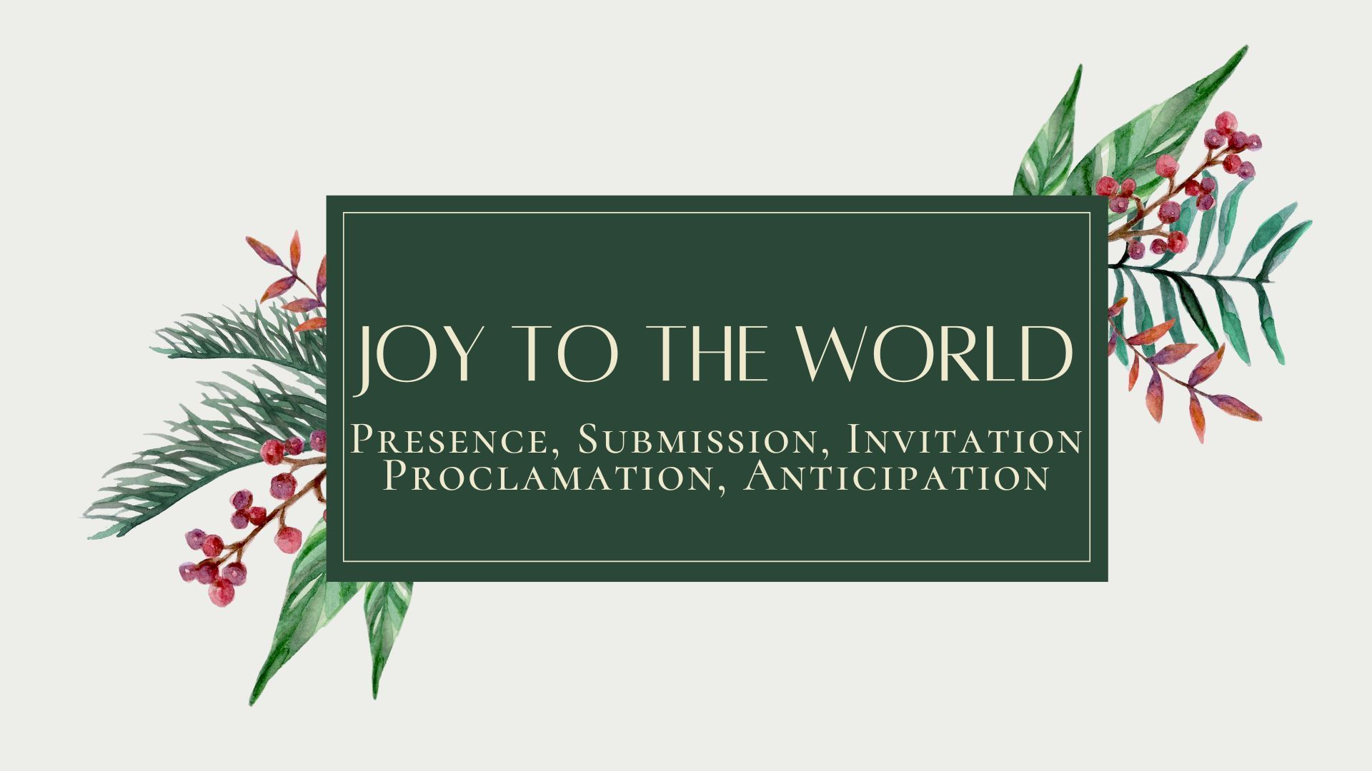 Joy to the World