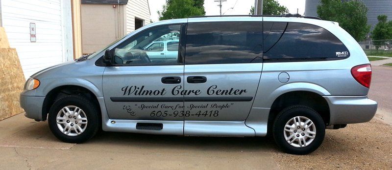 Custom Truck Signs — Wilmot Care Center in Harrisburg, SD