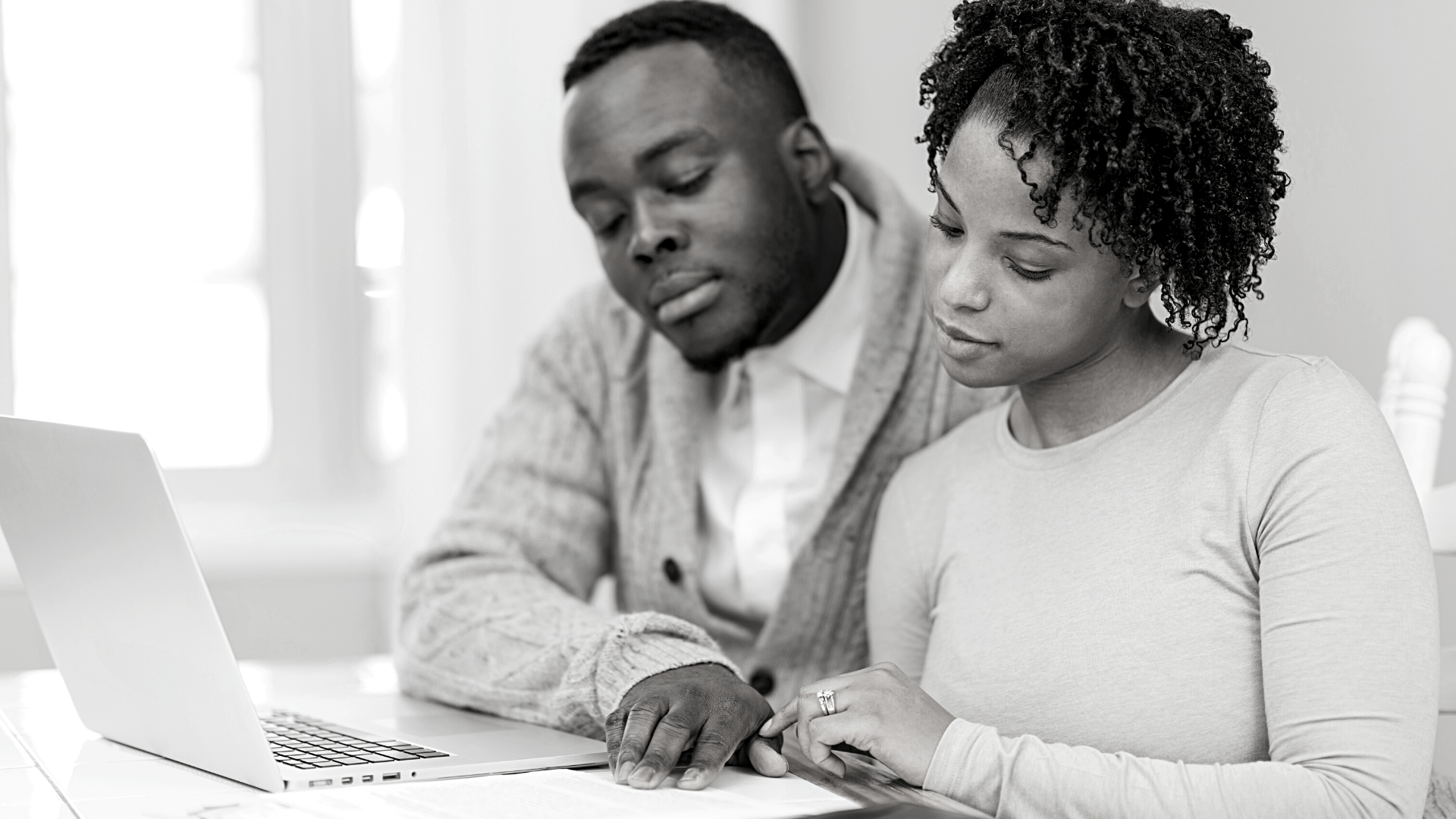 couple going over paperwork