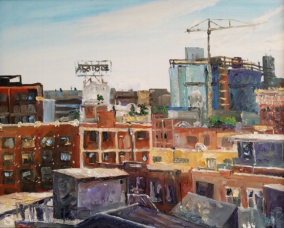 downtown kansas city painting