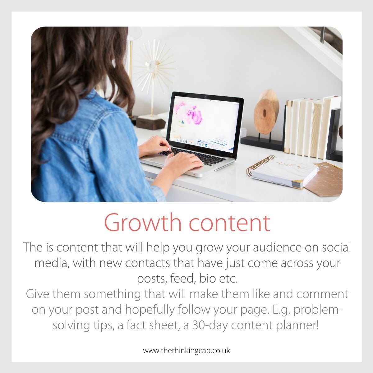 Growth social media content